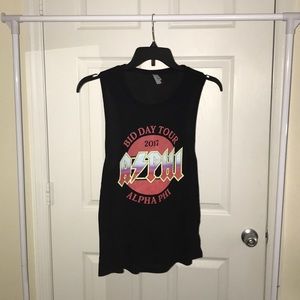 Alpha Phi Rock and Roll Bid Day Tank